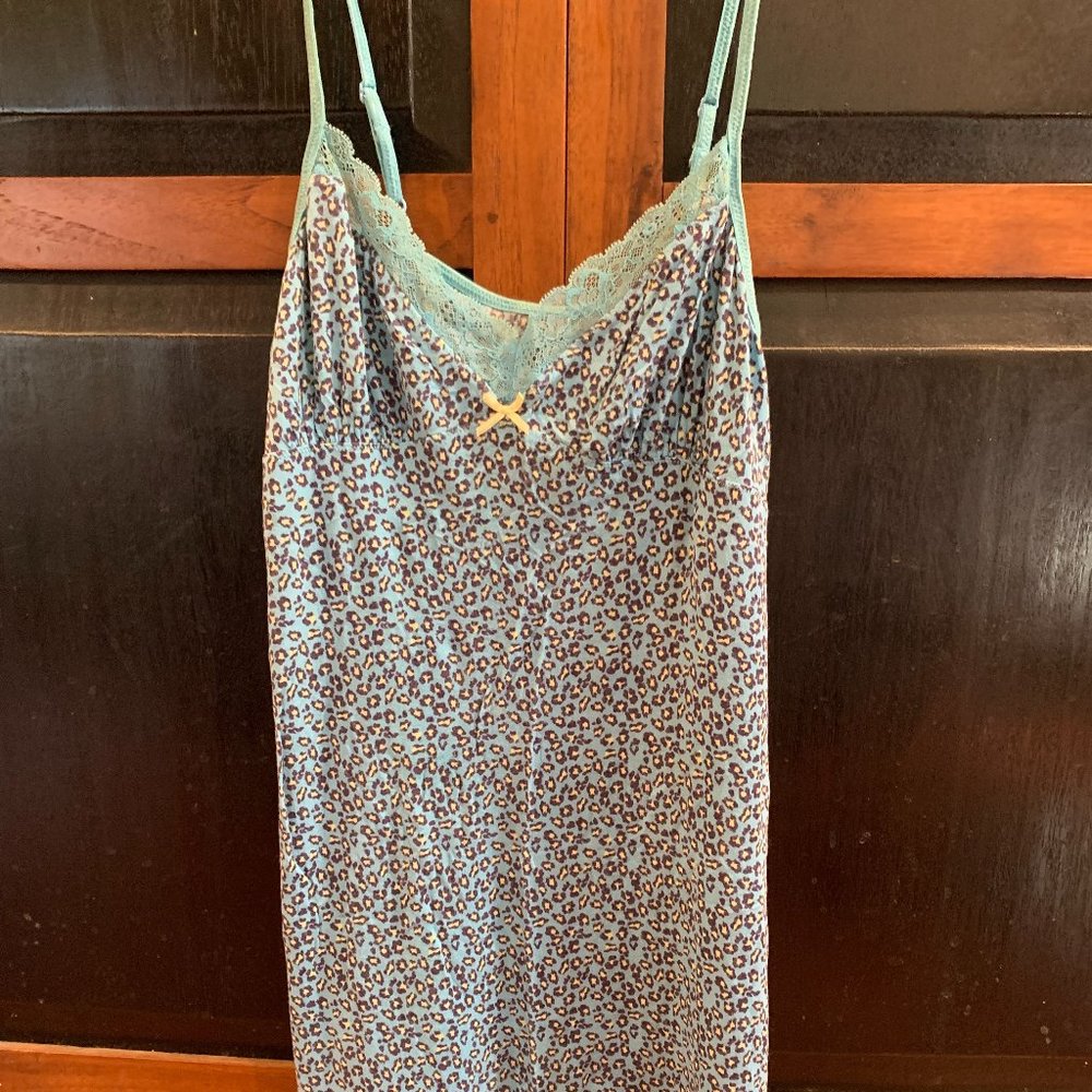 Apt 9 Blue animal print Chemise - M